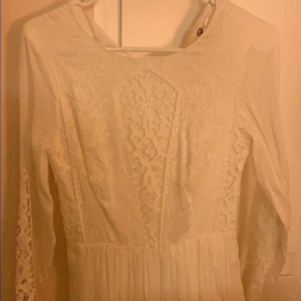 Never worn long sleeve wedding dress